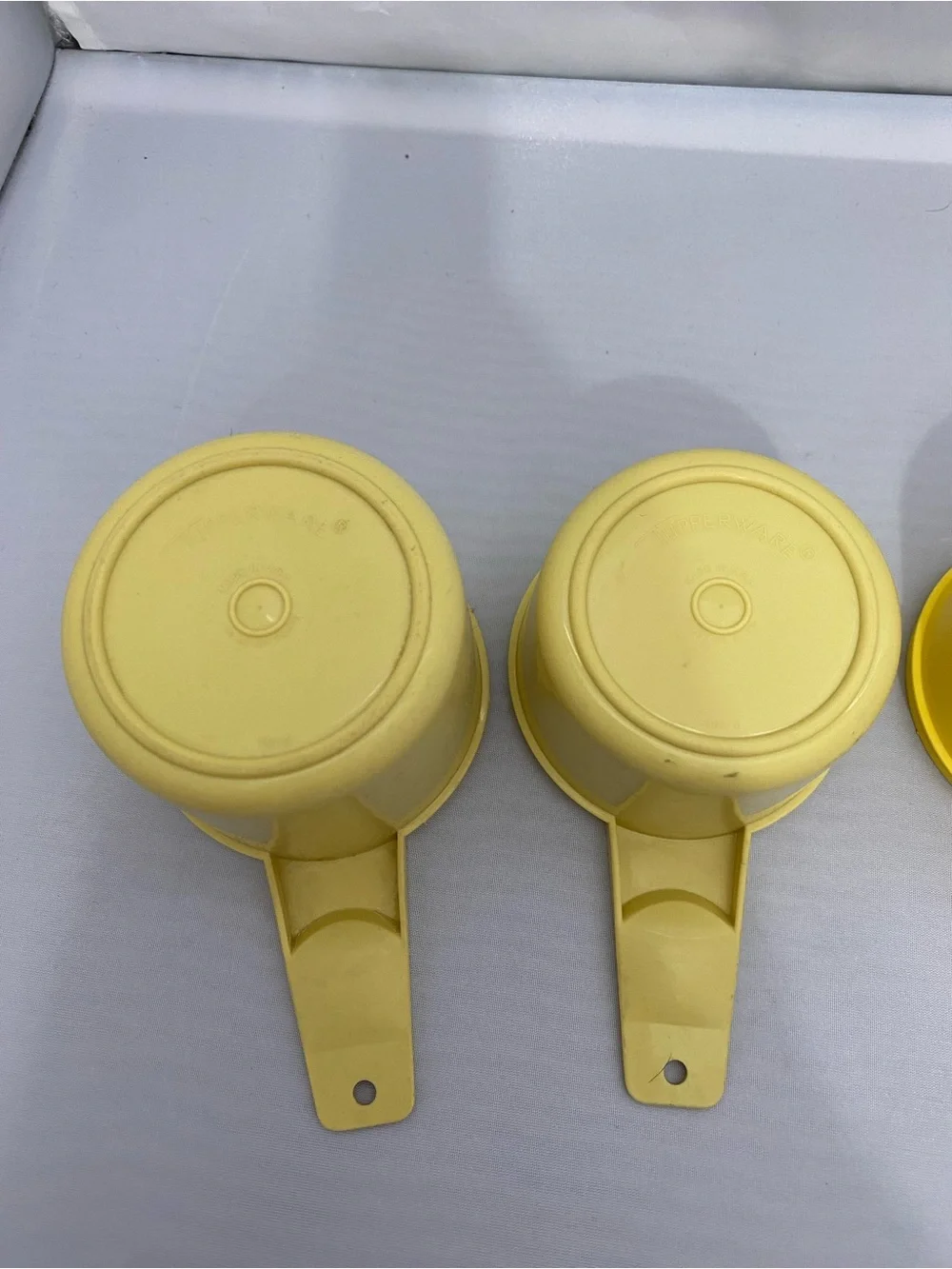 Yellow Plastic Measuring Cups